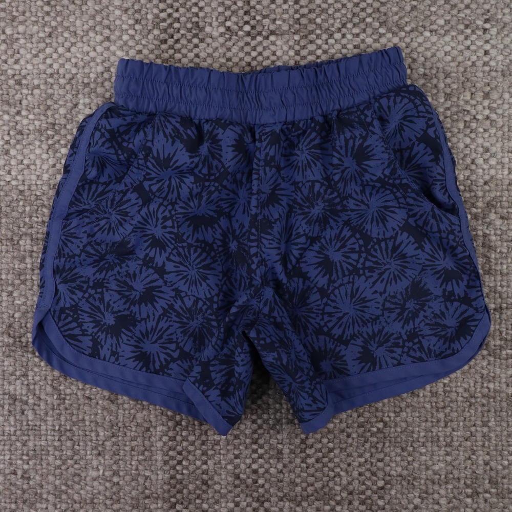 Columbia Active Shorts Kids M 10/12 Blue Excellent Floral Burst Mesh Liner